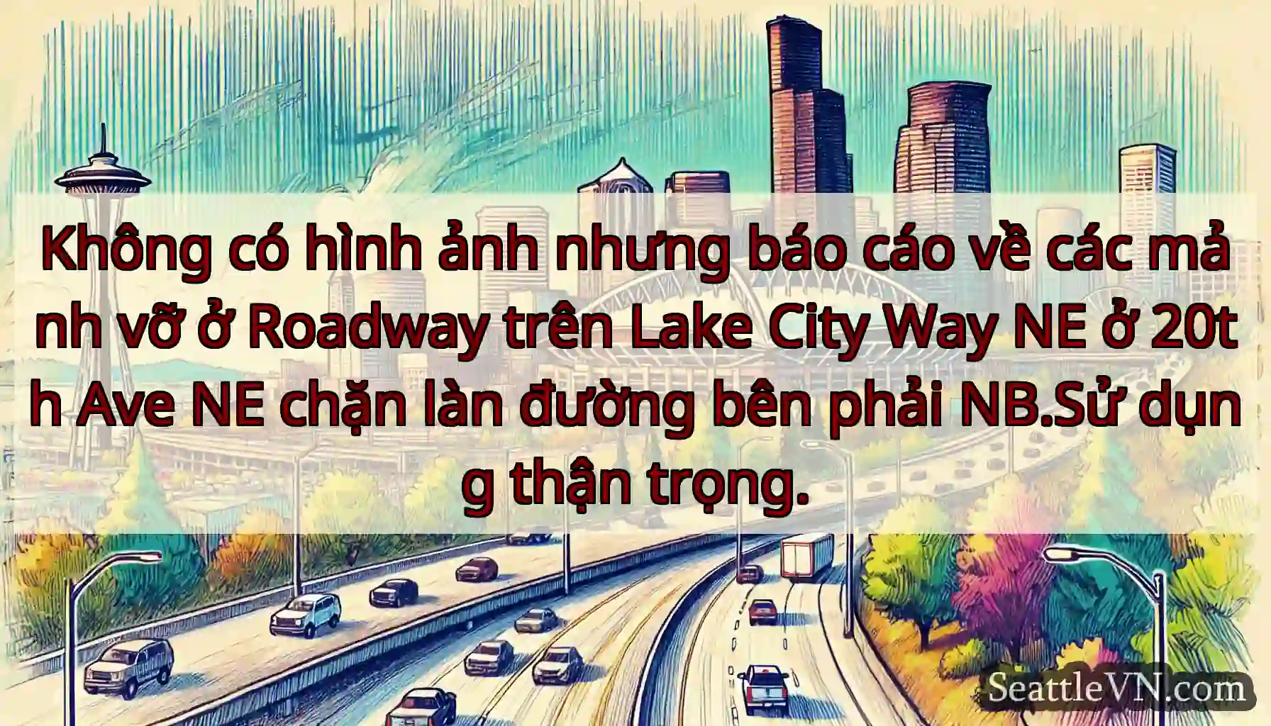 Không có hình ảnh nhưng báo cáo về các mảnh vỡ ở