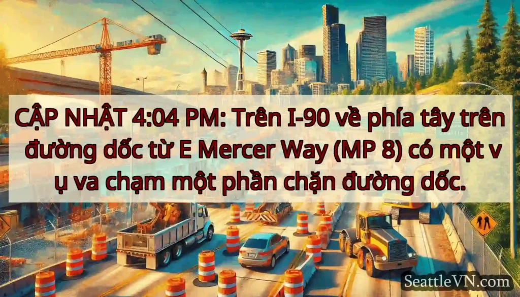 CẬP NHẬT 4:04 PM: Trên I-90 về phía tây trên