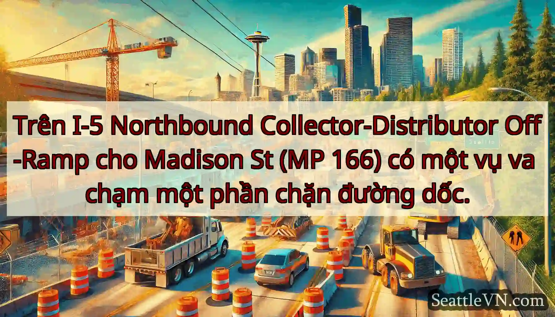 Trên I-5 Northbound Collector-Distributor