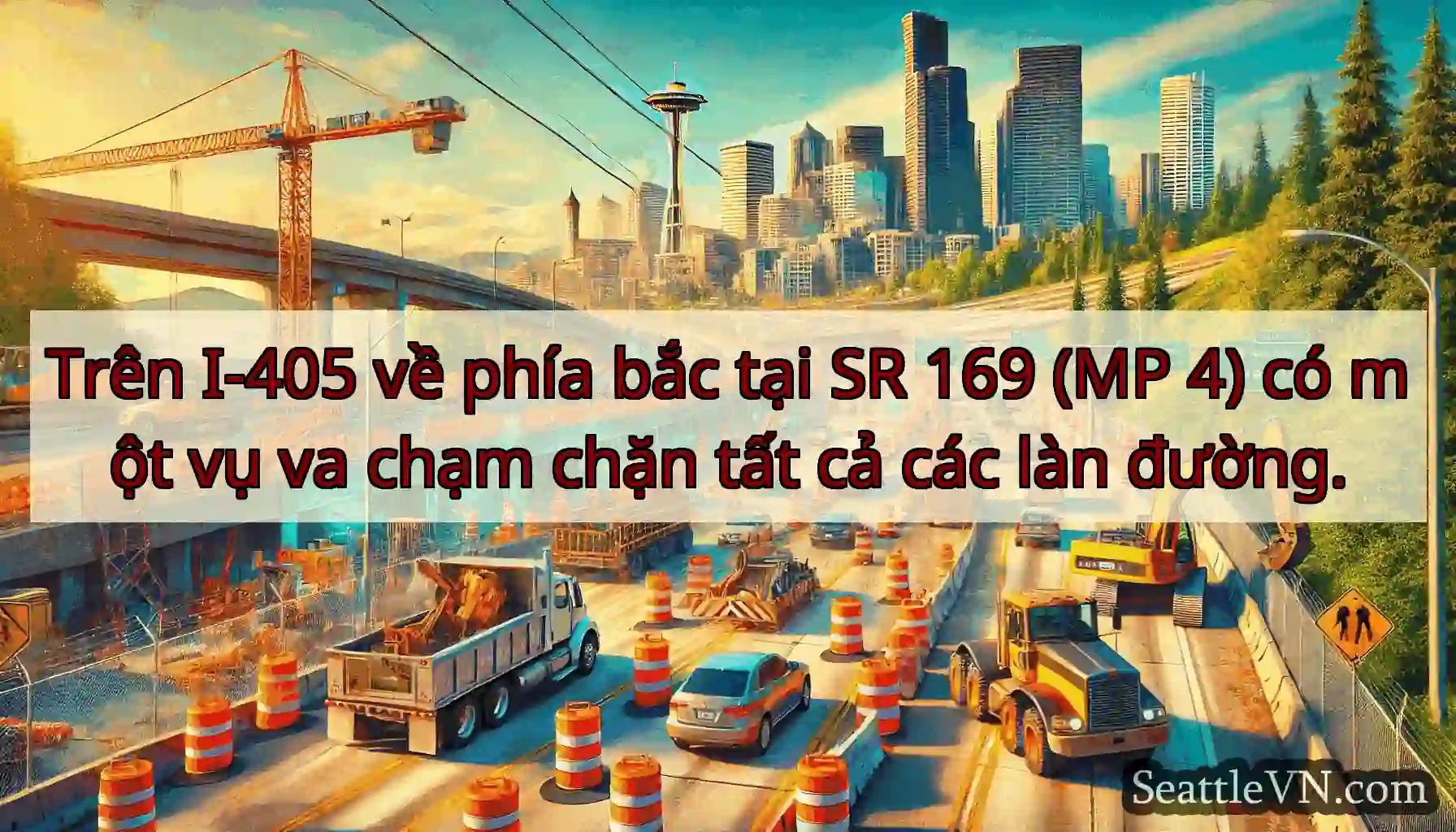 Trên I-405 về phía bắc tại SR 169 (MP 4) có một