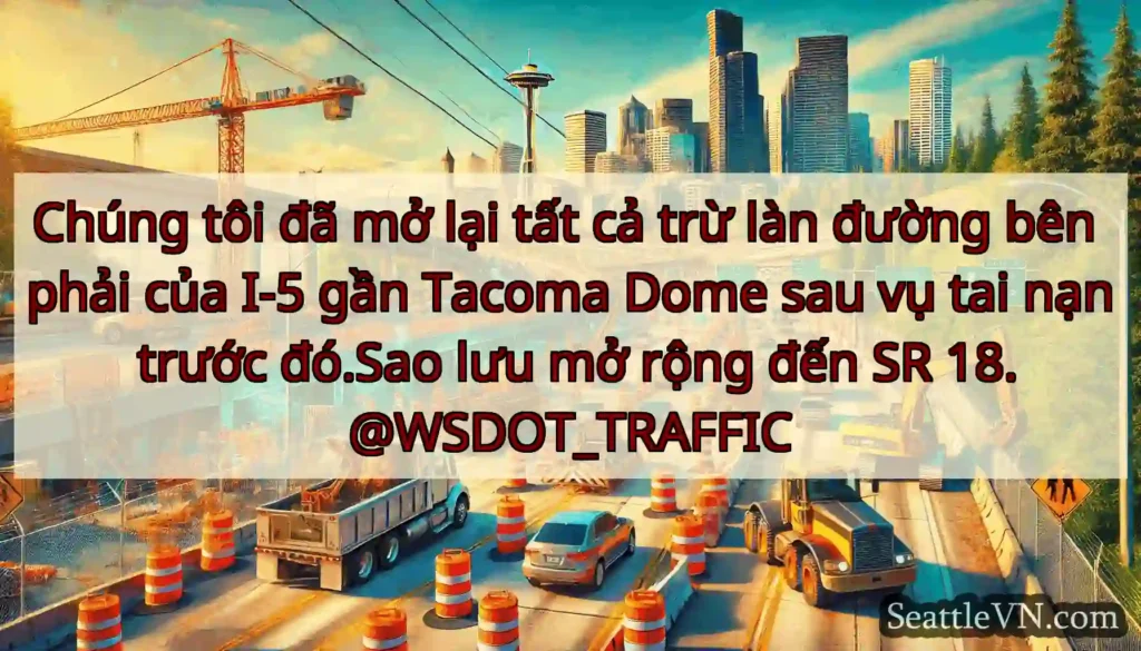 Chúng tôi đã mở lại tất cả trừ làn đường bên phải