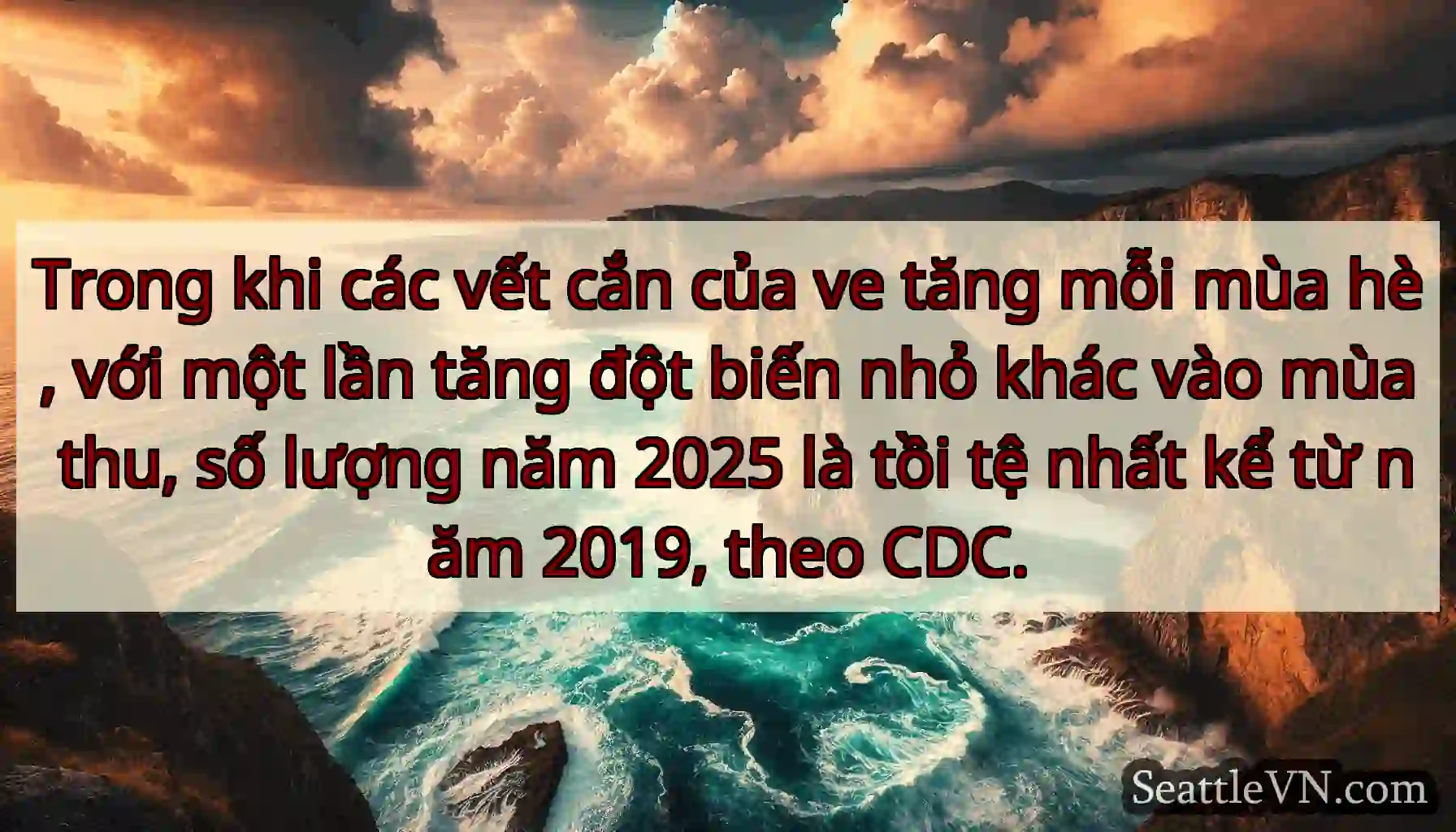 Trong khi các vết cắn của ve tăng mỗi mùa hè, với