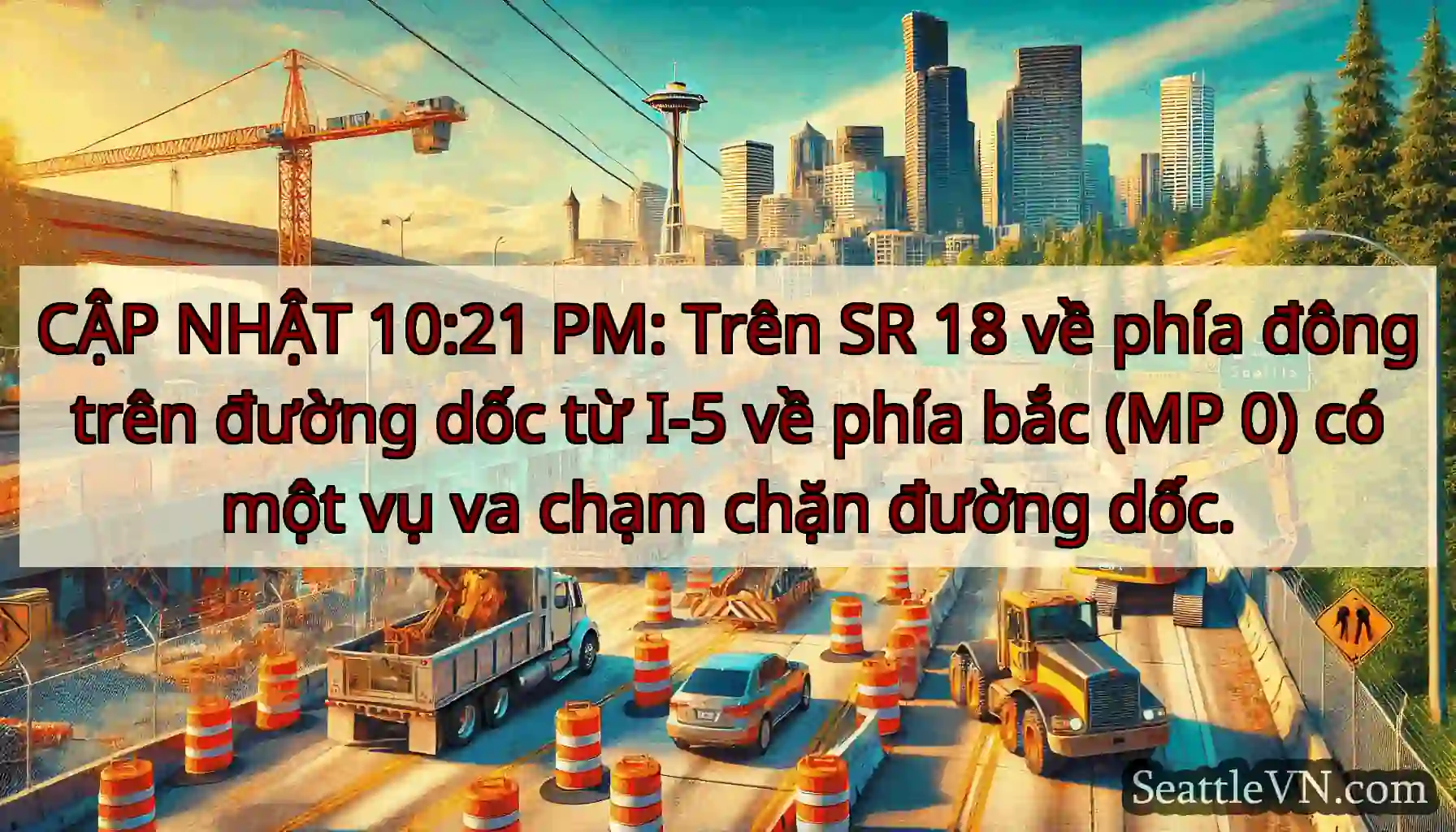 CẬP NHẬT 10:21 PM: Trên SR 18 về phía đông trên