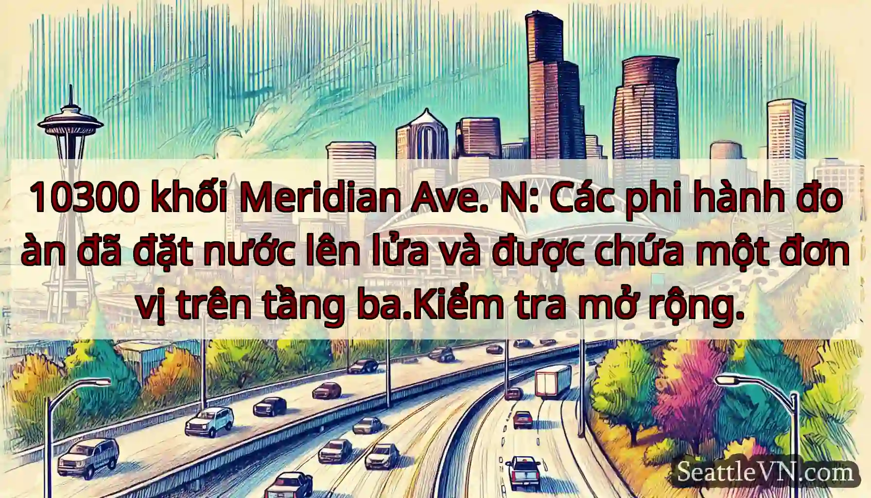 10300 khối Meridian Ave. N: Các phi hành đoàn đã