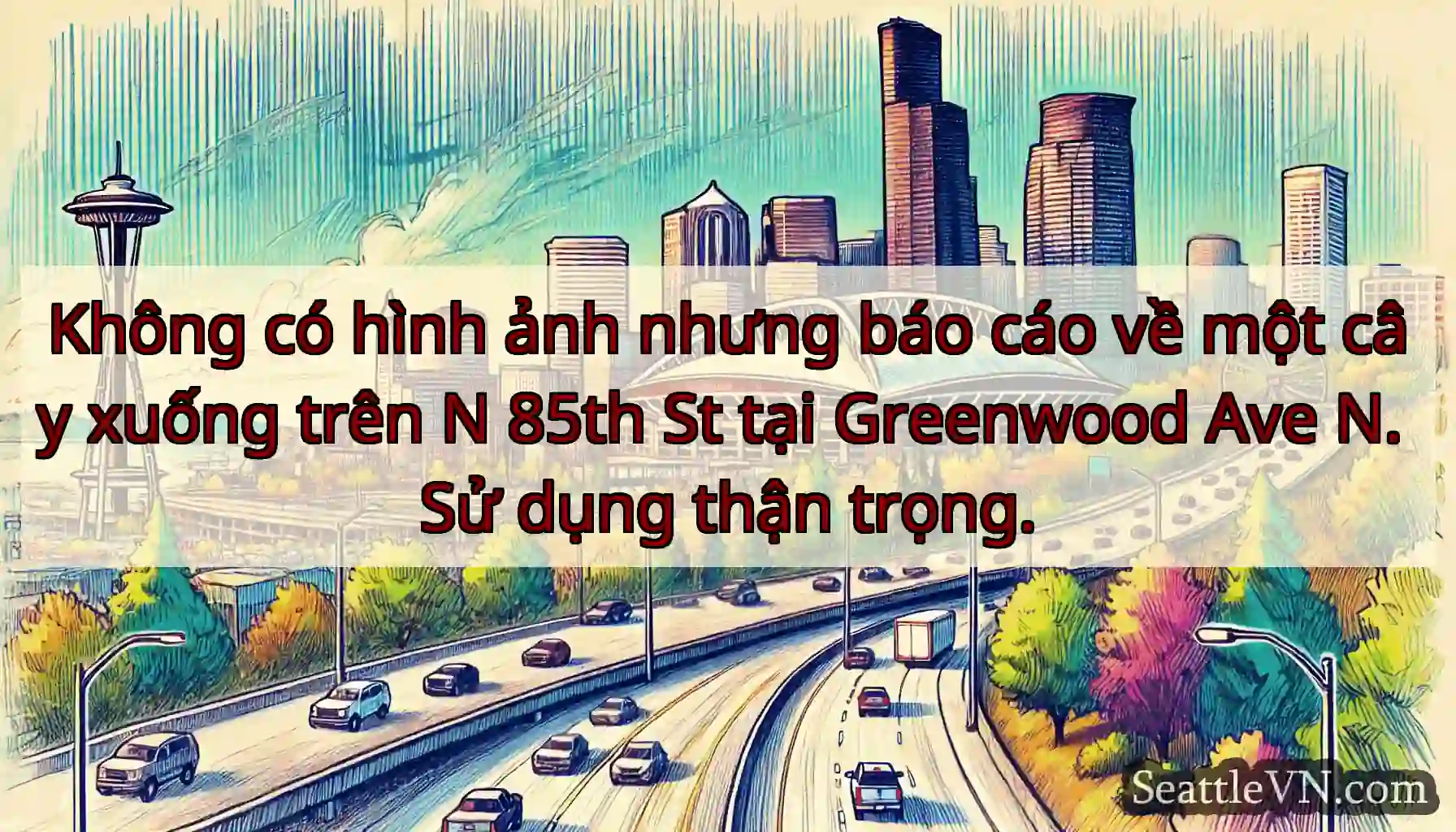 Không có hình ảnh nhưng báo cáo về một cây xuống