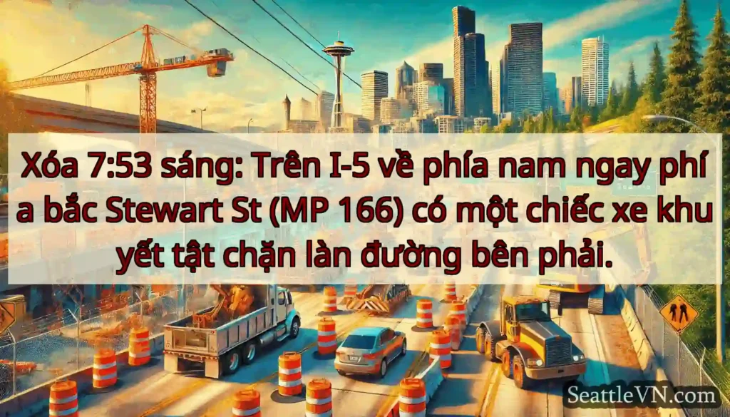Xóa 7:53 sáng: Trên I-5 về phía nam ngay phía bắc