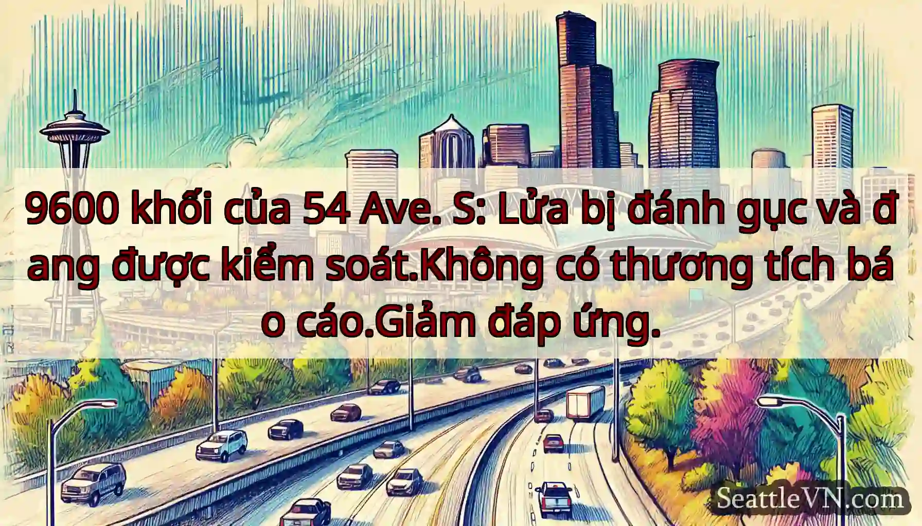9600 khối của 54 Ave. S: Lửa bị đánh gục và đang