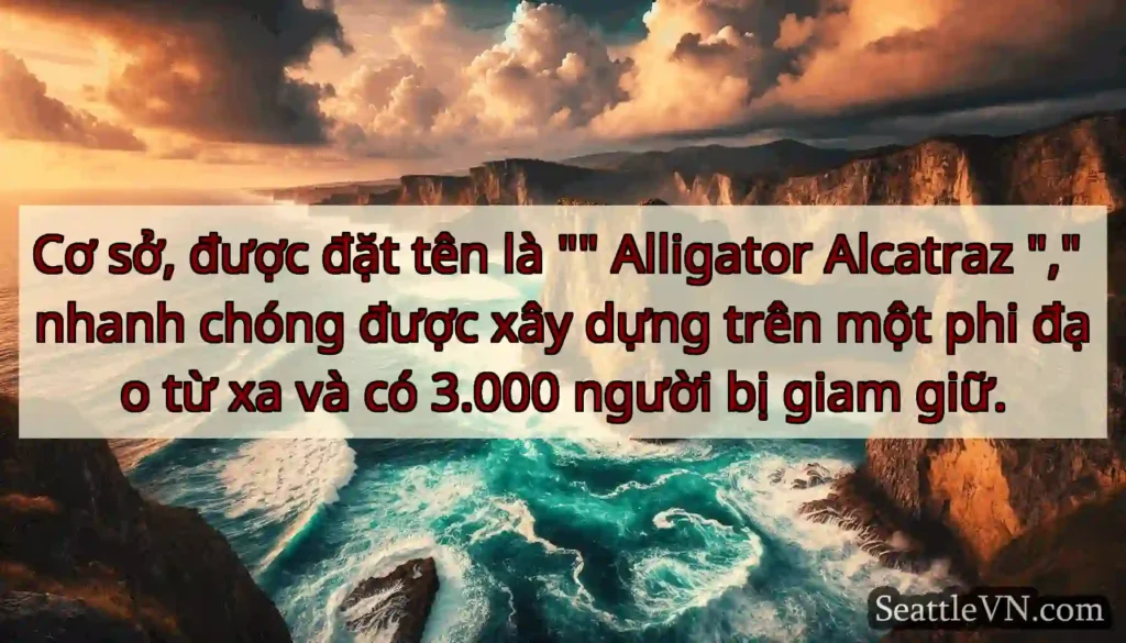 Cơ sở, được đặt tên là Alligator Alcatraz ,