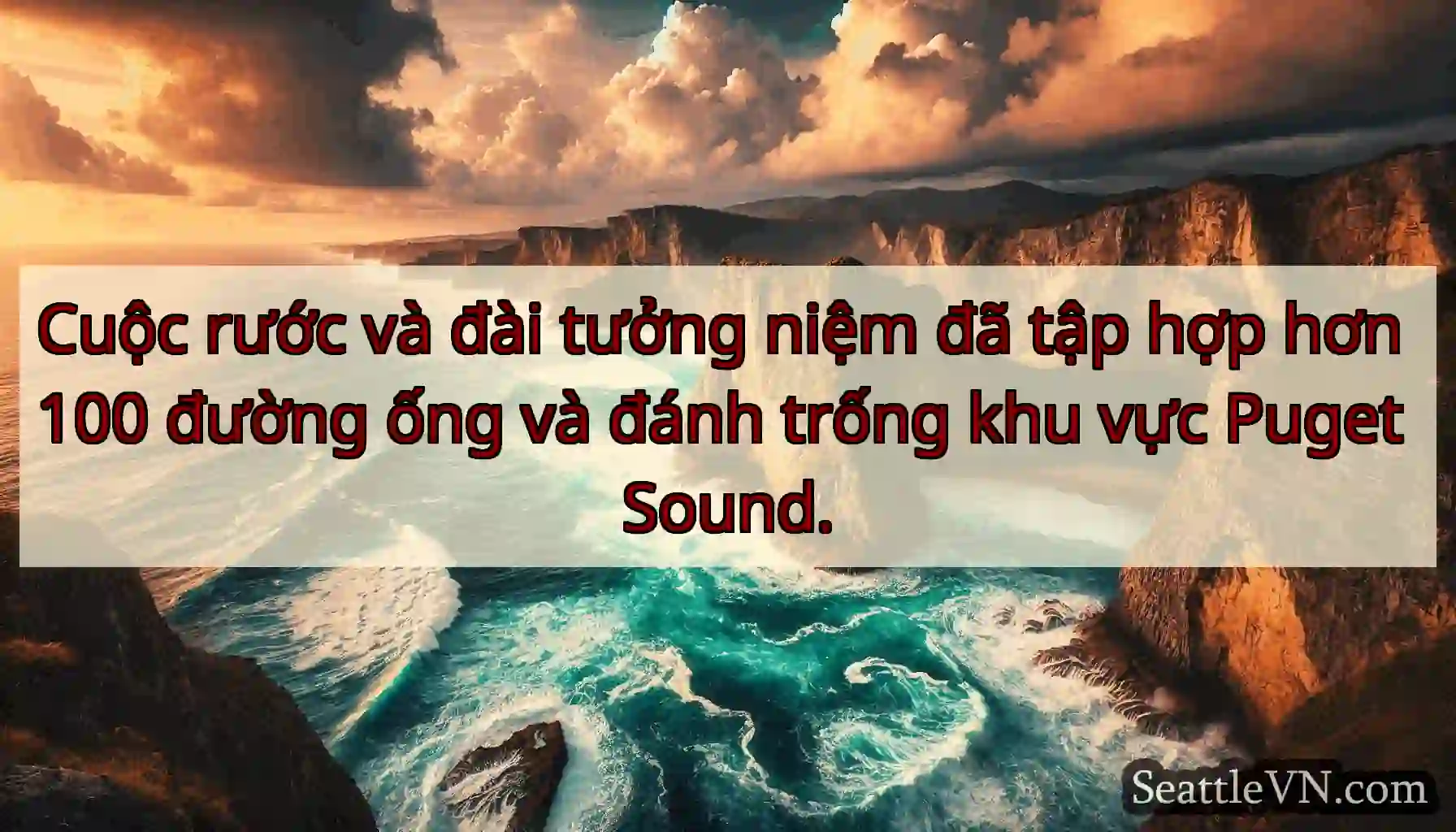 Cuộc rước và đài tưởng niệm đã tập hợp hơn 100