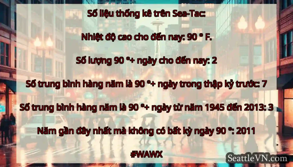 Số liệu thống kê trên Sea-Tac: