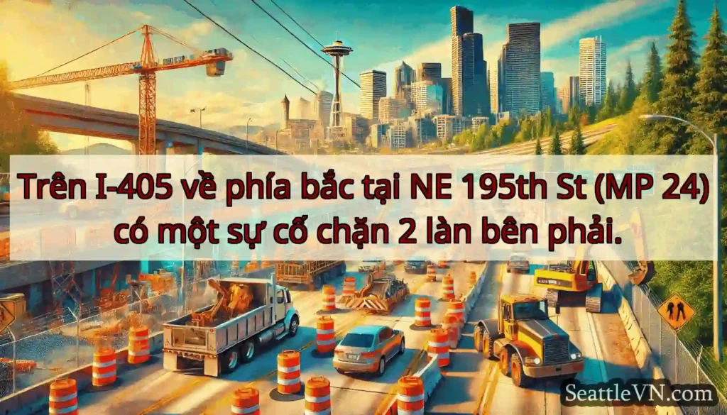 Trên I-405 về phía bắc tại NE 195th St (MP 24) có