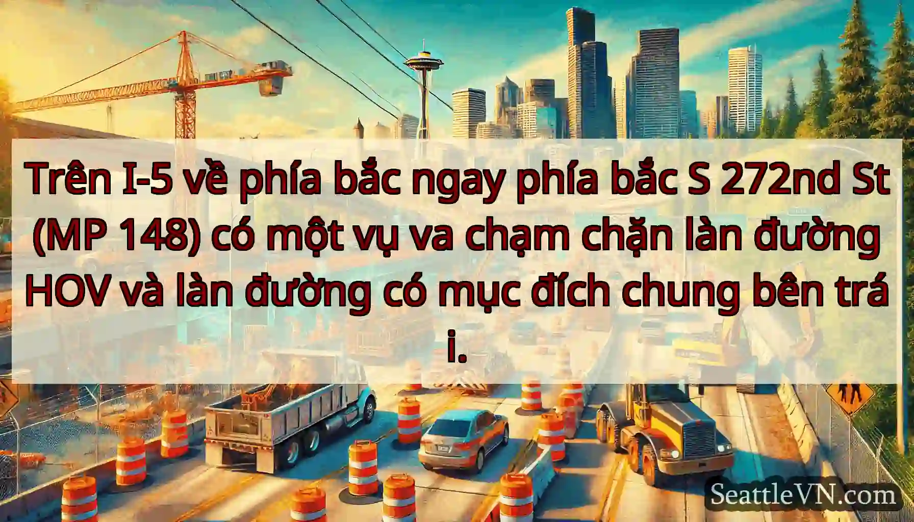 Trên I-5 về phía bắc ngay phía bắc S 272nd St (MP