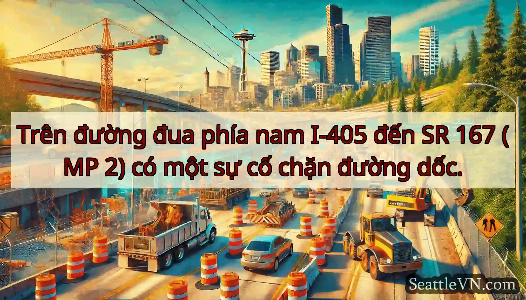 Trên đường đua phía nam I-405 đến SR 167 (MP 2)