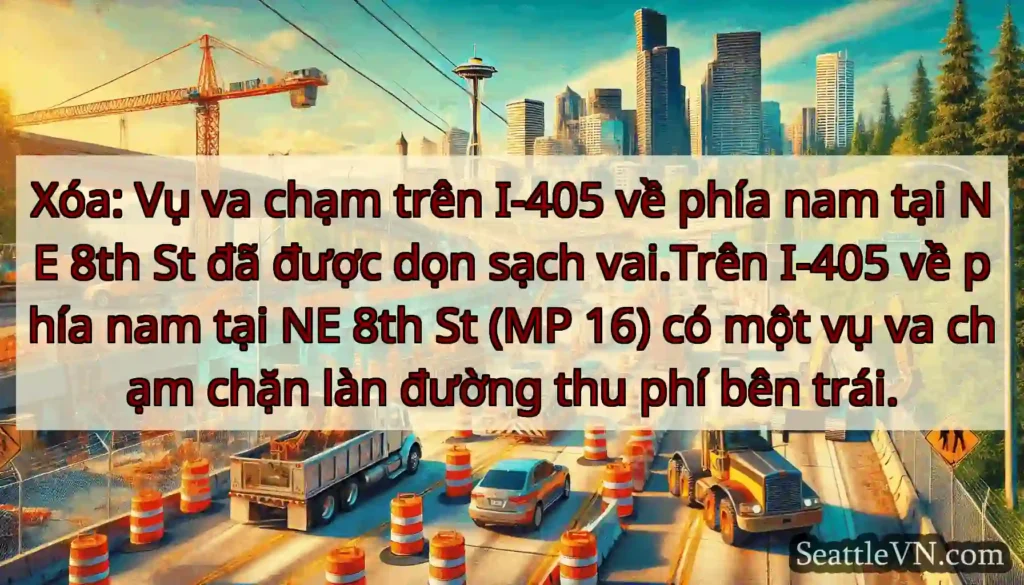 Xóa: Vụ va chạm trên I-405 về phía nam tại NE 8th