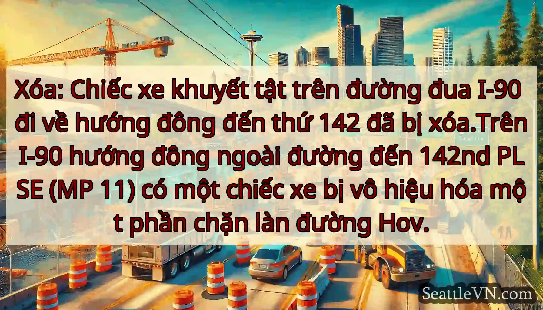 Xóa: Chiếc xe khuyết tật trên đường đua I-90 đi
