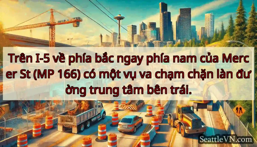 Trên I-5 về phía bắc ngay phía nam của Mercer St