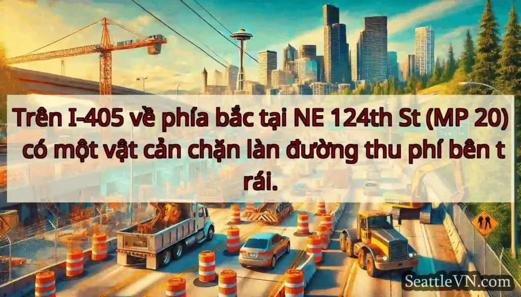 Trên I-405 về phía bắc tại NE 124th St (MP 20) có