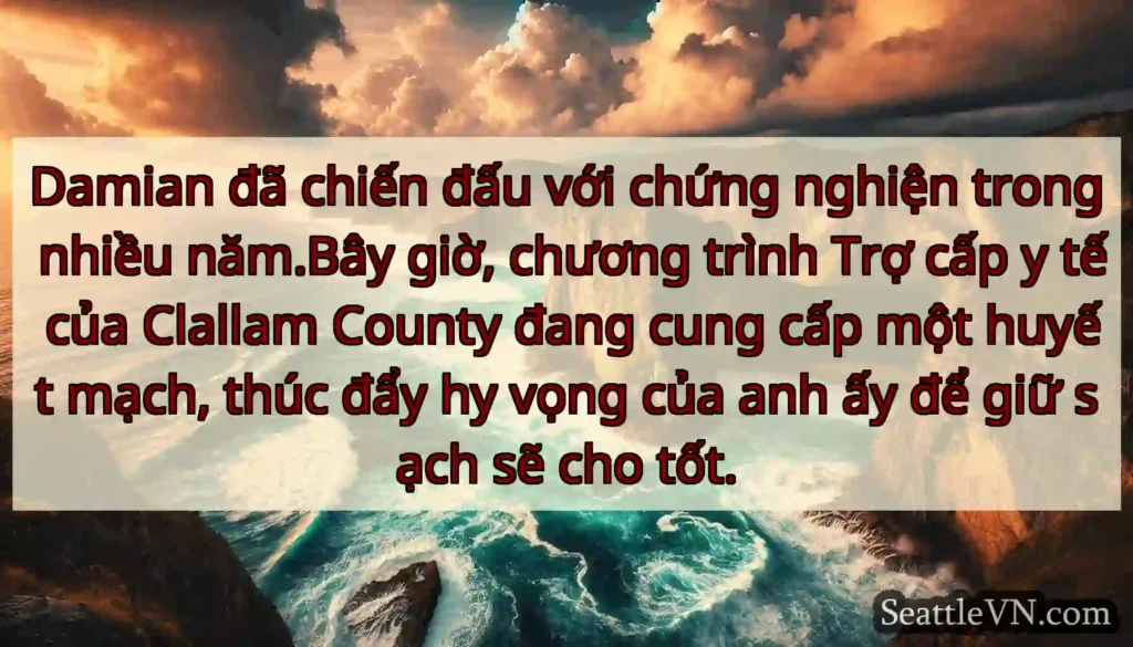 Damian đã chiến đấu với chứng nghiện trong nhiều
