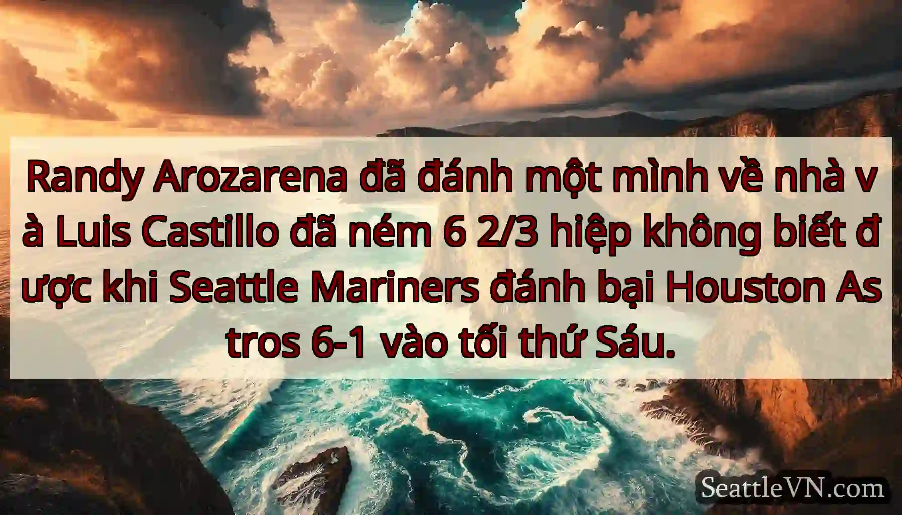 Randy Arozarena đã đánh một mình về nhà và Luis