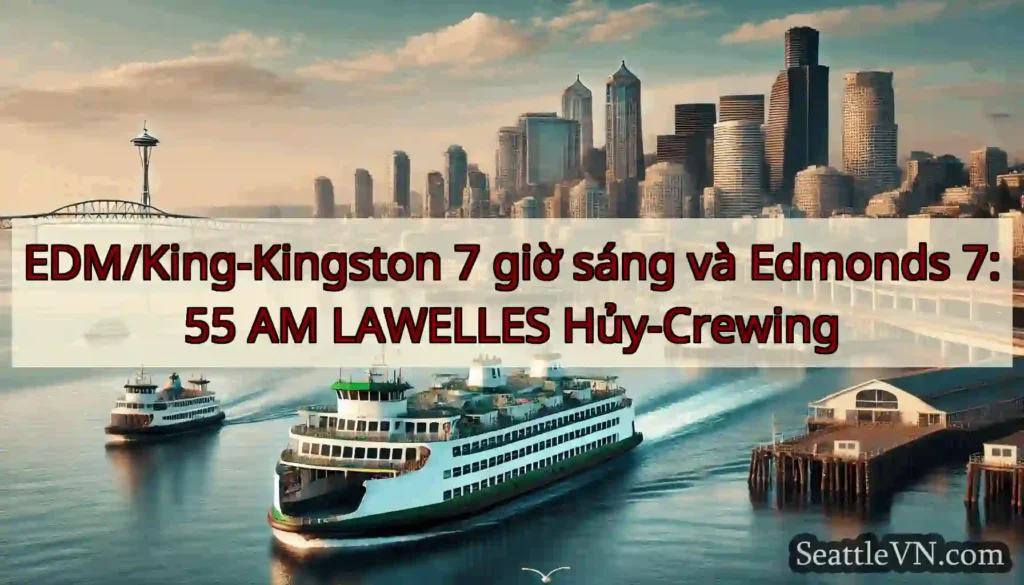 EDM/King-Kingston 7 giờ sáng và Edmonds 7:55 AM