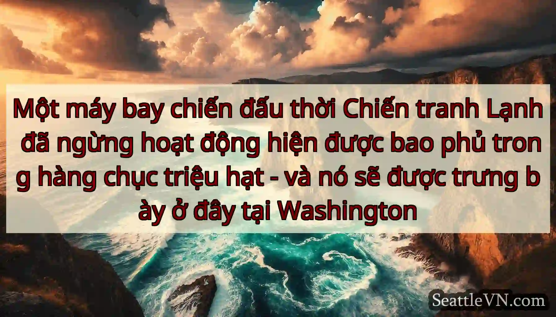 Một máy bay chiến đấu thời Chiến tranh Lạnh đã