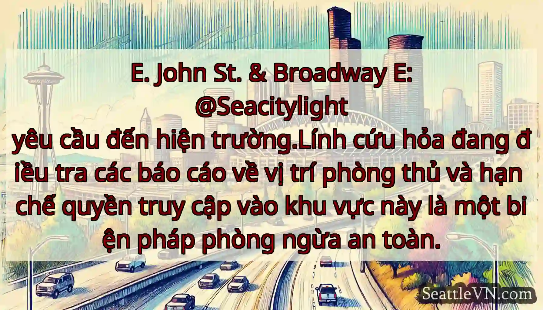 E. John St. & Broadway E: