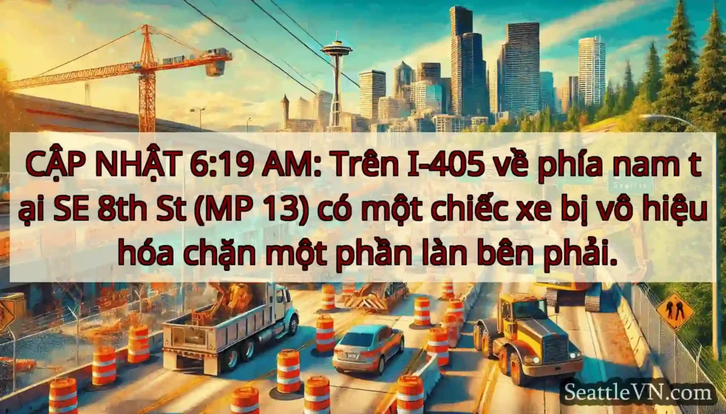CẬP NHẬT 6:19 AM: Trên I-405 về phía nam tại SE
