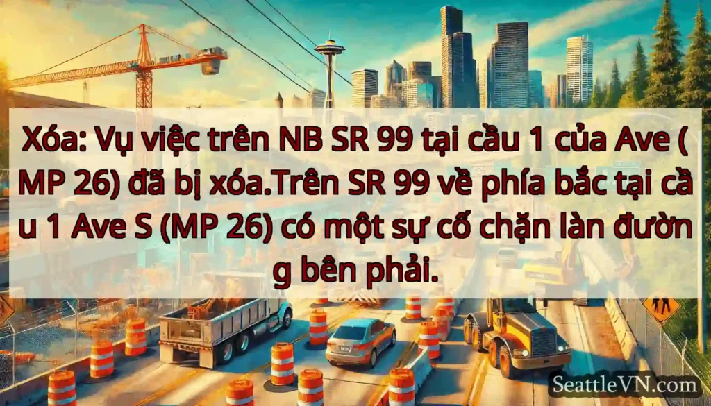 Xóa: Vụ việc trên NB SR 99 tại cầu 1 của Ave (MP