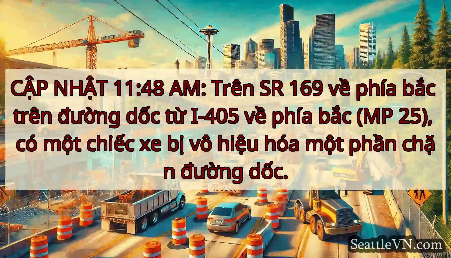 CẬP NHẬT 11:48 AM: Trên SR 169 về phía bắc trên