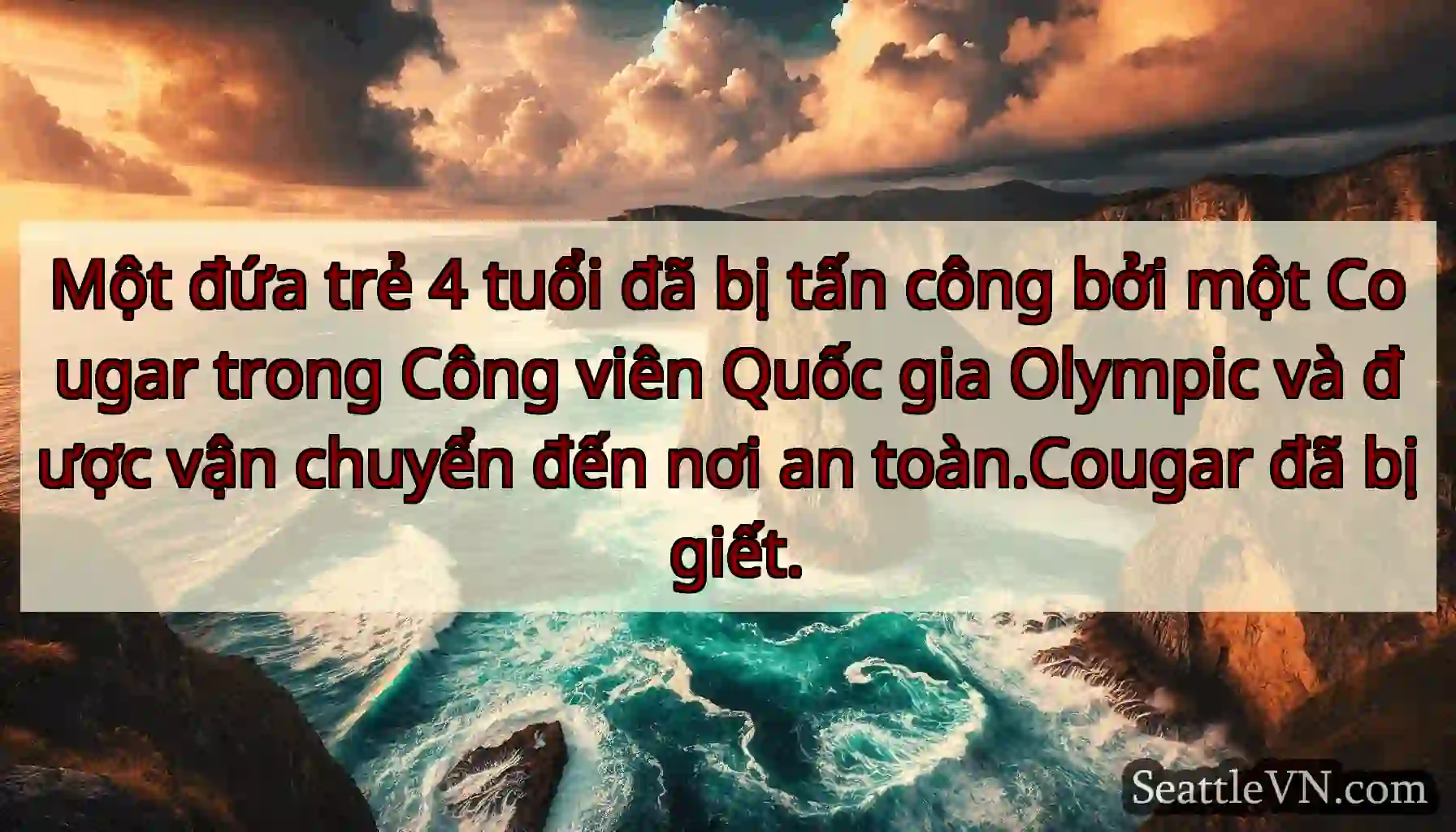 Một đứa trẻ 4 tuổi đã bị tấn công bởi một Cougar