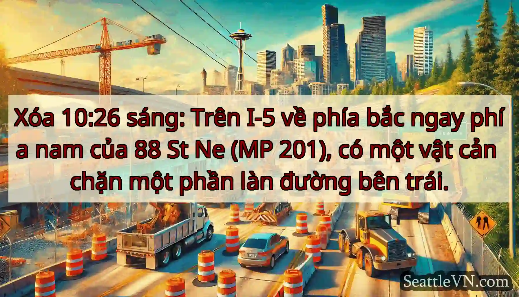 Xóa 10:26 sáng: Trên I-5 về phía bắc ngay phía