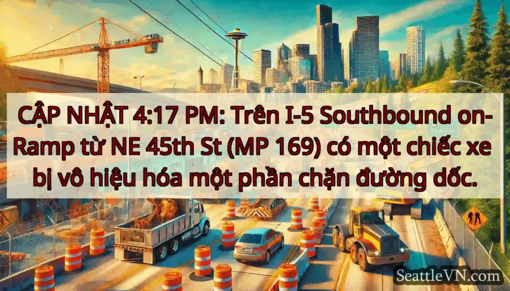 CẬP NHẬT 4:17 PM: Trên I-5 Southbound on-Ramp từ