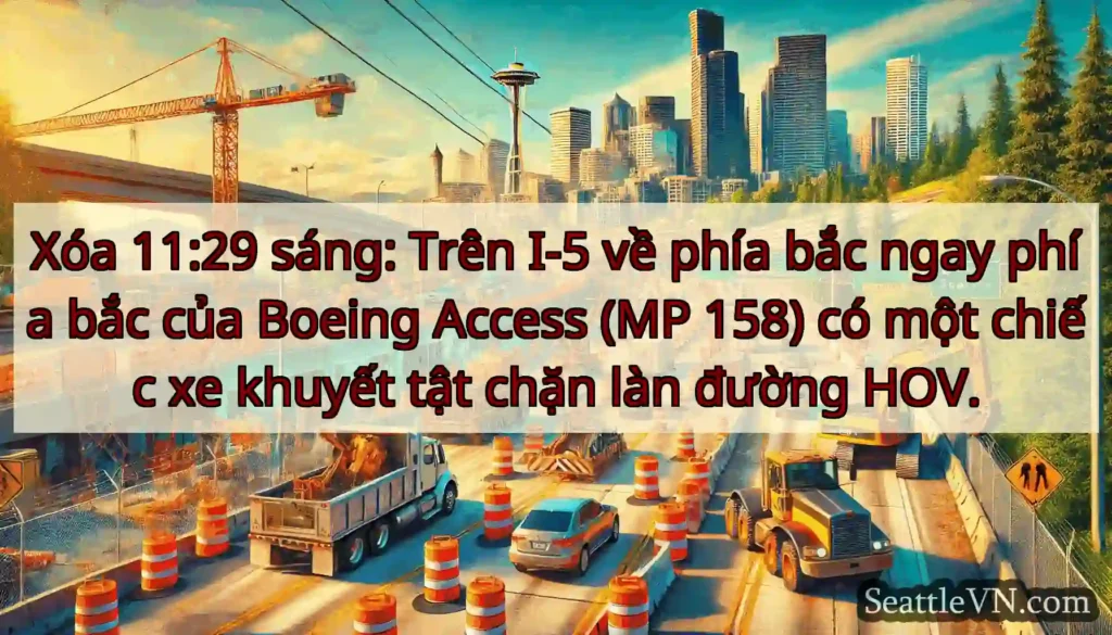Xóa 11:29 sáng: Trên I-5 về phía bắc ngay phía