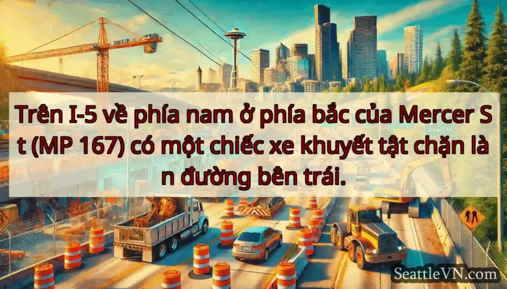 Trên I-5 về phía nam ở phía bắc của Mercer St (MP