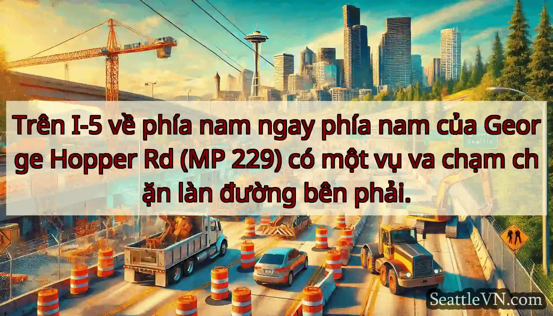 Trên I-5 về phía nam ngay phía nam của George