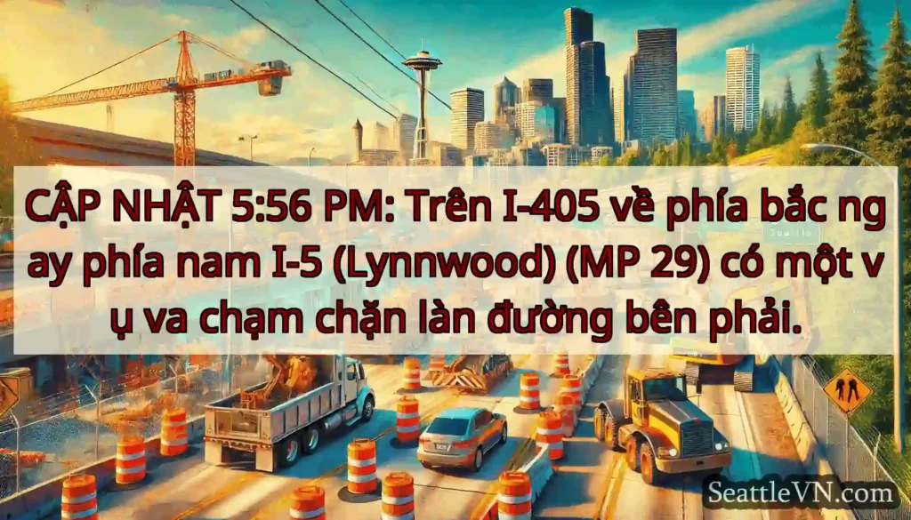 CẬP NHẬT 5:56 PM: Trên I-405 về phía bắc ngay