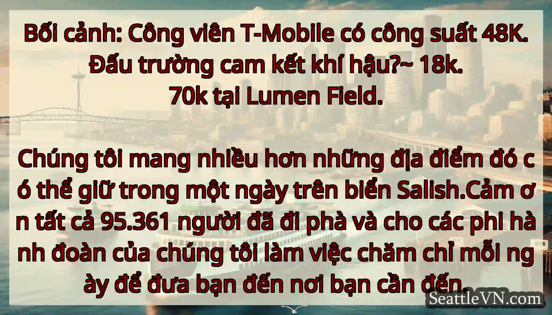 Bối cảnh: Công viên T-Mobile có công suất 48K.