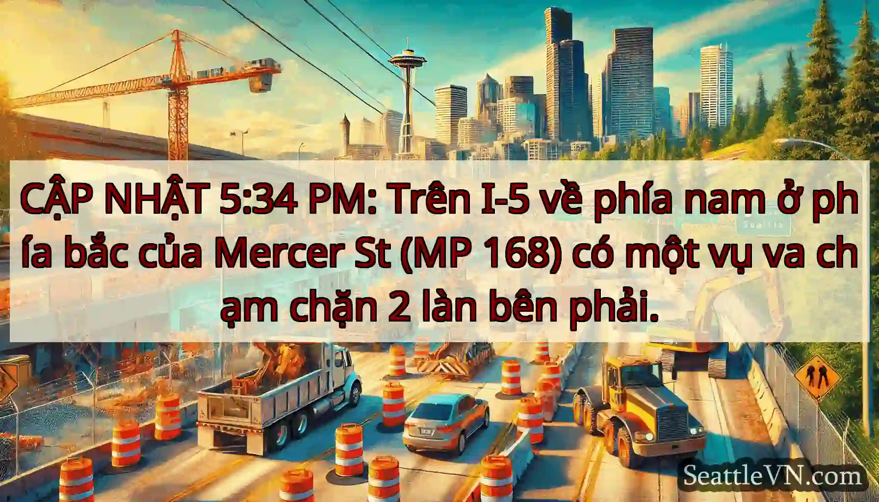 CẬP NHẬT 5:34 PM: Trên I-5 về phía nam ở phía bắc