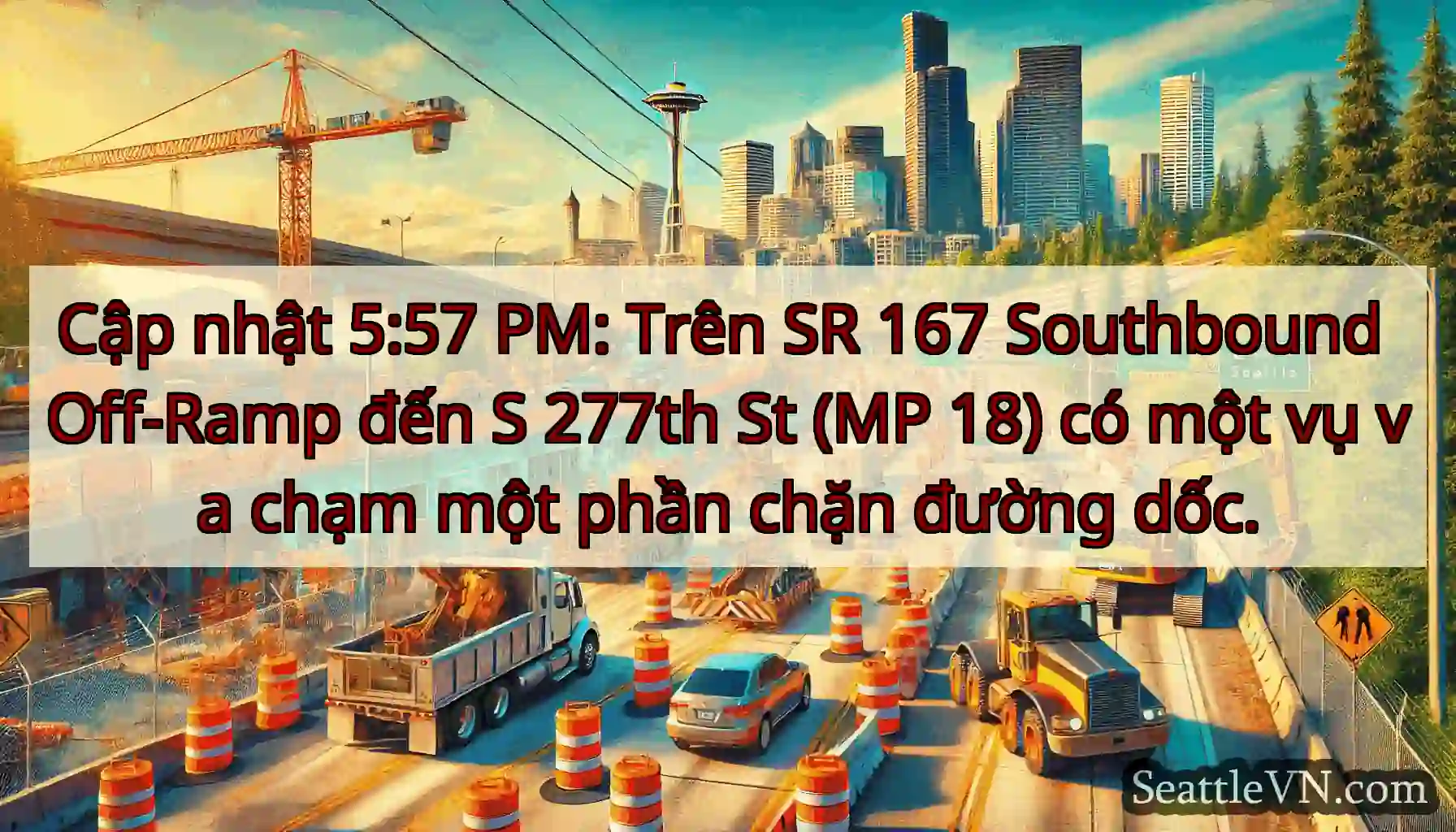 Cập nhật 5:57 PM: Trên SR 167 Southbound Off-Ramp