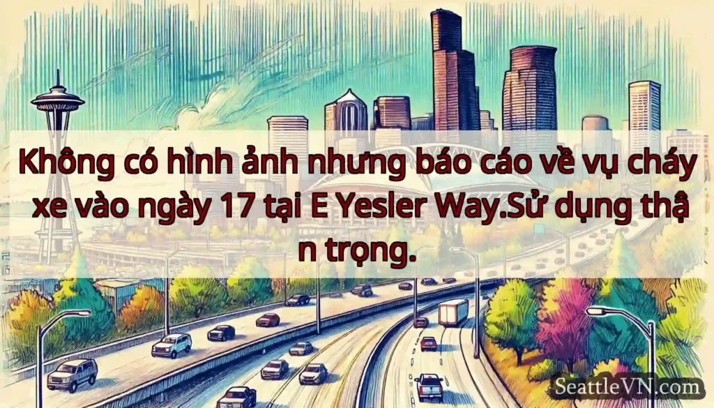 Không có hình ảnh nhưng báo cáo về vụ cháy xe vào