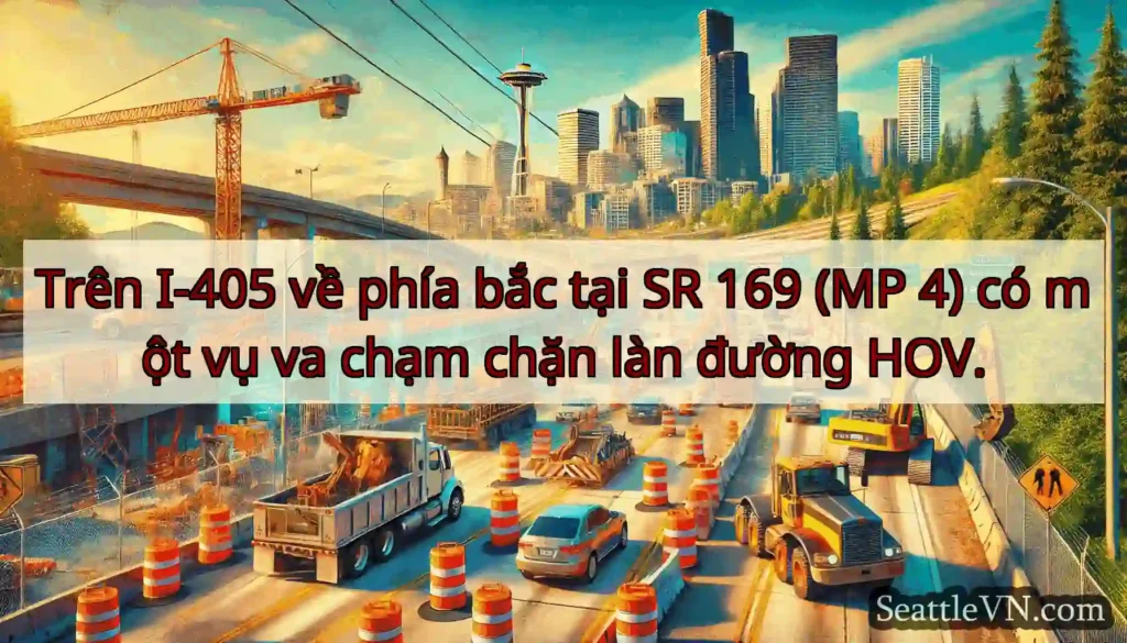 Trên I-405 về phía bắc tại SR 169 (MP 4) có một