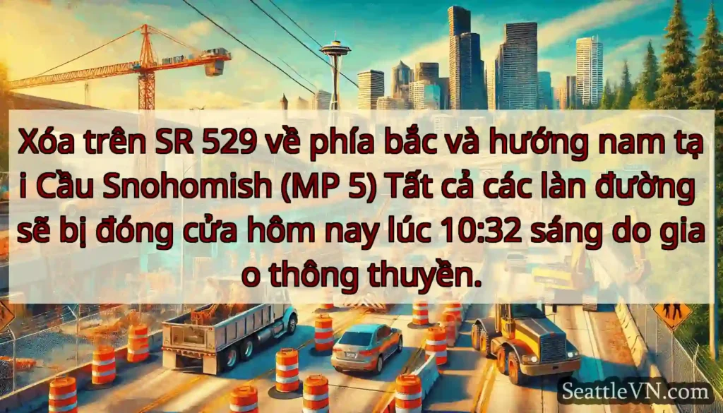 Xóa trên SR 529 về phía bắc và hướng nam tại Cầu