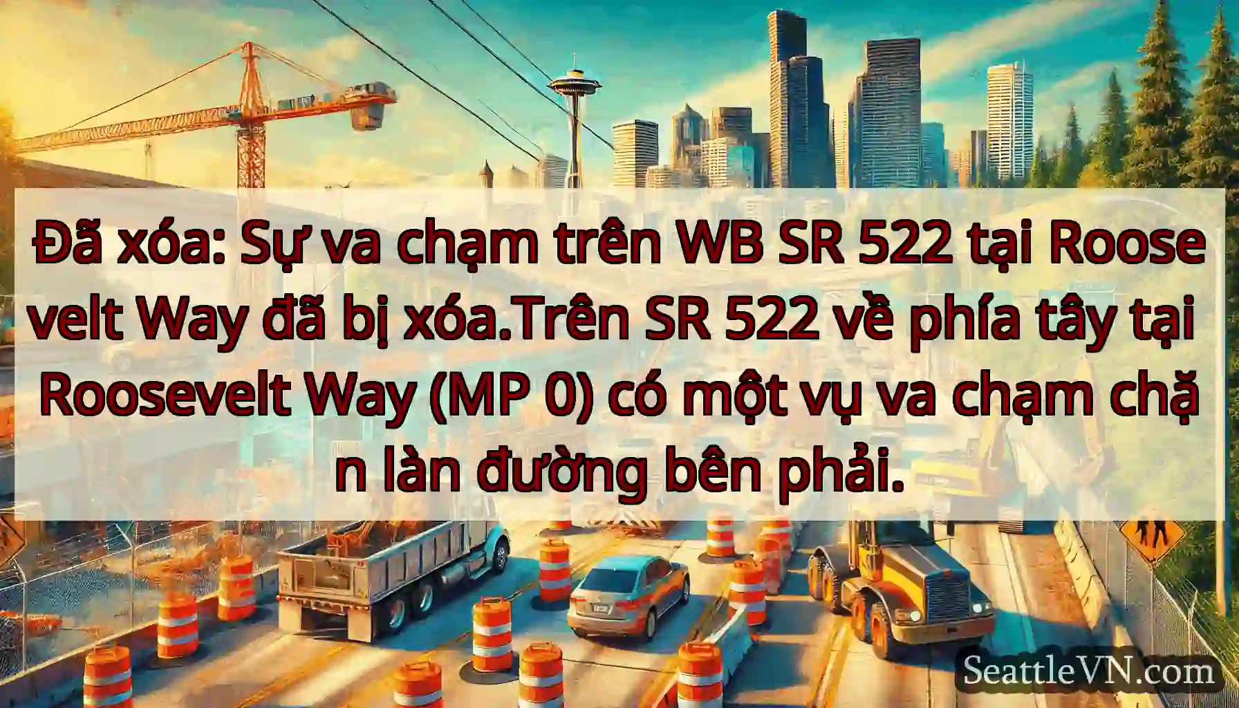 Đã xóa: Sự va chạm trên WB SR 522 tại Roosevelt