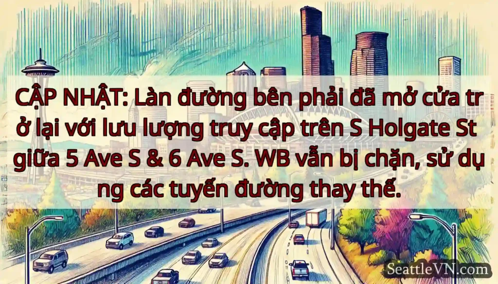 CẬP NHẬT: Làn đường bên phải đã mở cửa trở lại