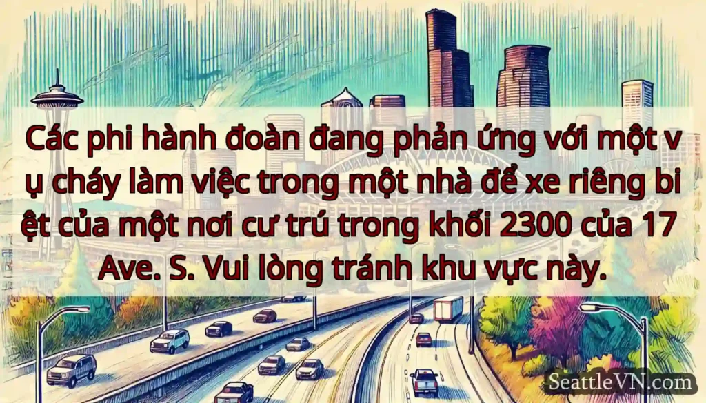 Các phi hành đoàn đang phản ứng với một vụ cháy