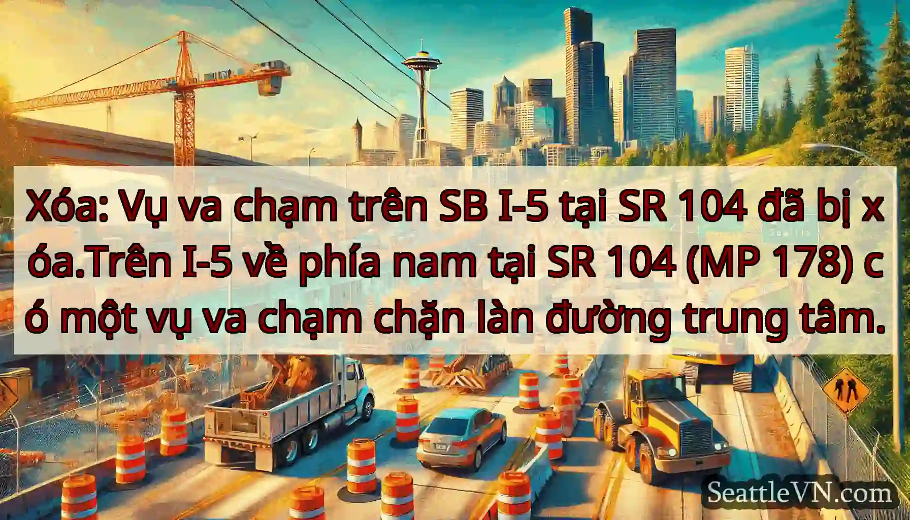 Xóa: Vụ va chạm trên SB I-5 tại SR 104 đã bị