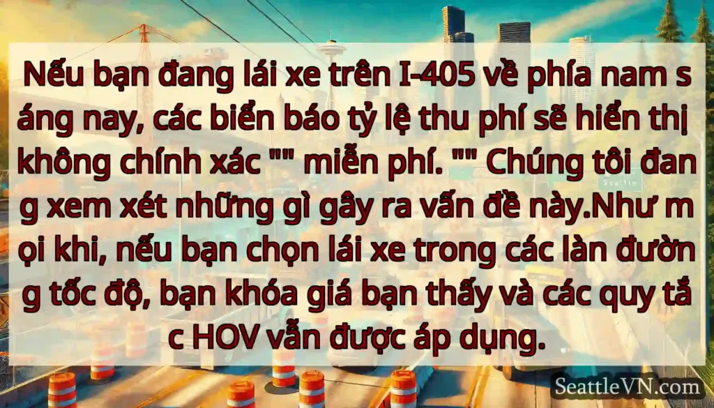Nếu bạn đang lái xe trên I-405 về phía nam sáng