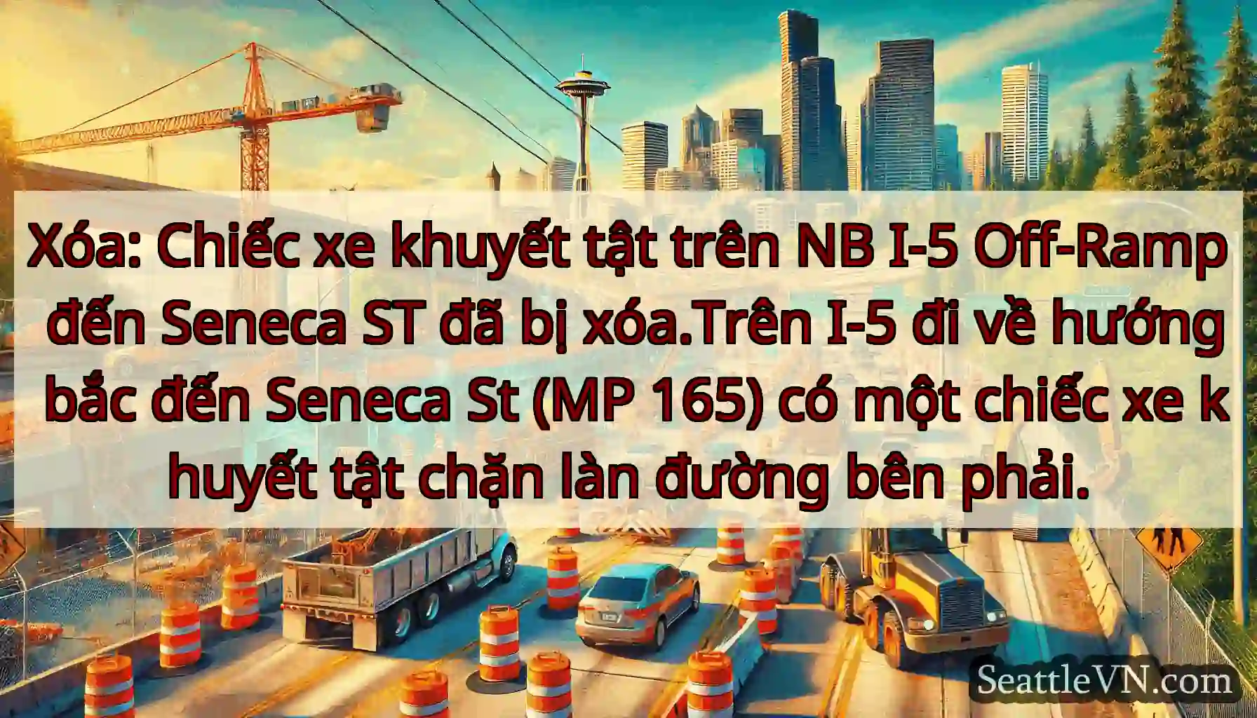 Xóa: Chiếc xe khuyết tật trên NB I-5 Off-Ramp đến