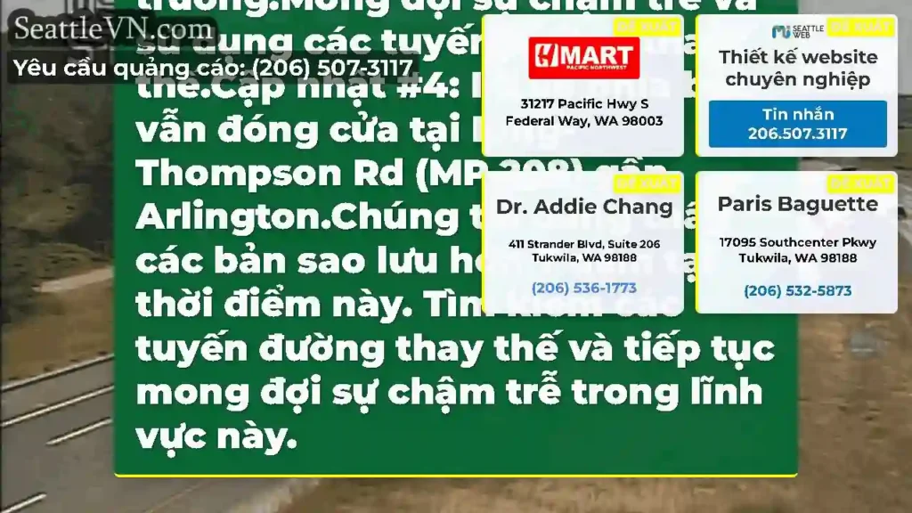 CẬP NHẬT #5: Một làn đường phía bắc I-5 hiện đang