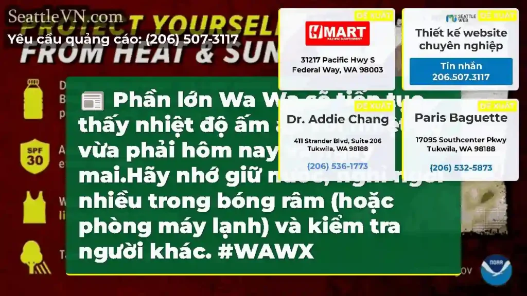 Phần lớn Wa Wa sẽ tiếp tục thấy nhiệt độ ấm áp